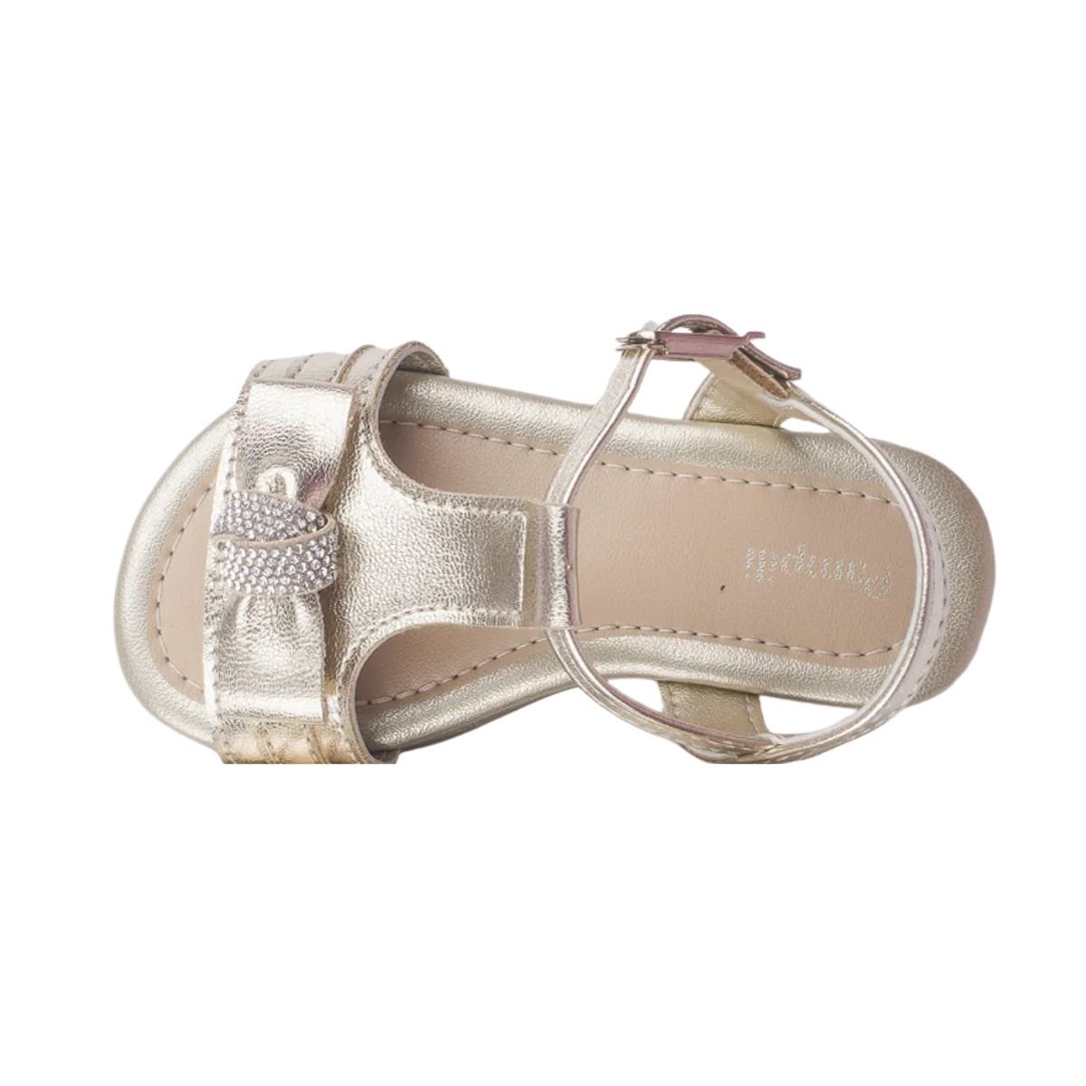 Sandália Infantil Rasteira Pampili Mili Dourada Dourado 6