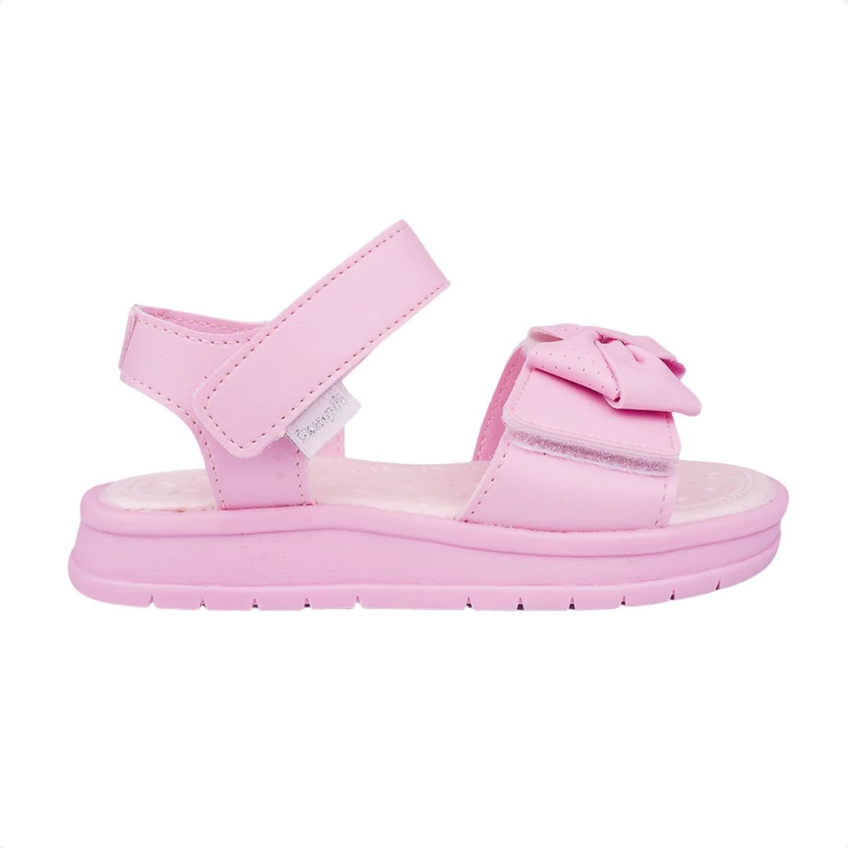 Sandália Infantil Papete Pampili Petit Com Laço Rosa