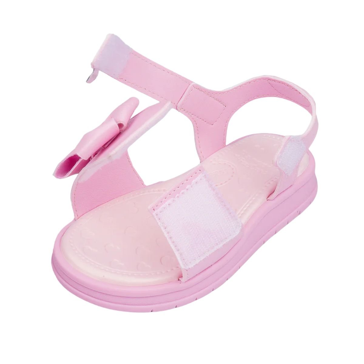 Sandália Infantil Papete Pampili Petit Com Laço Rosa Rosa 4