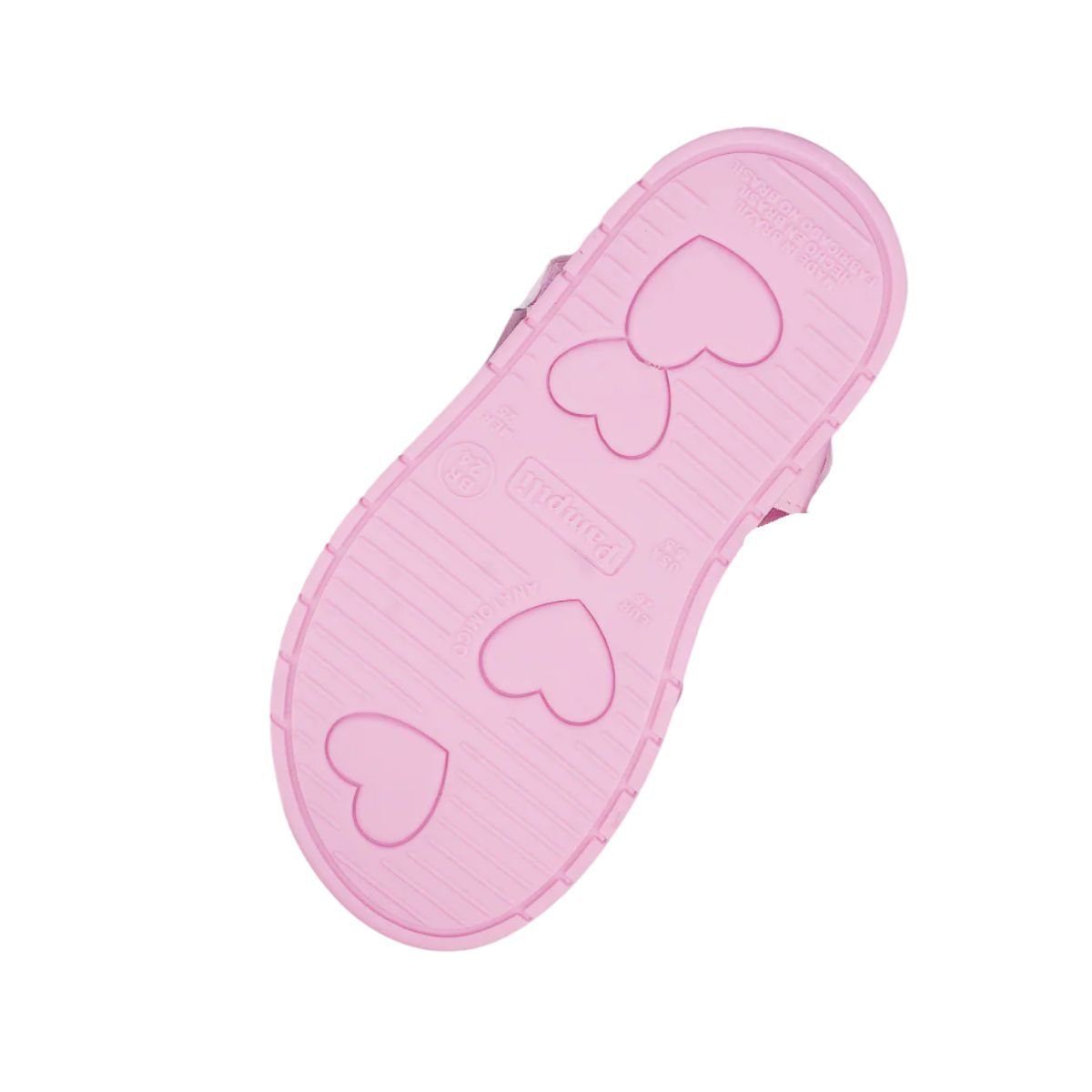 Sandália Infantil Papete Pampili Petit Com Laço Rosa Rosa 5