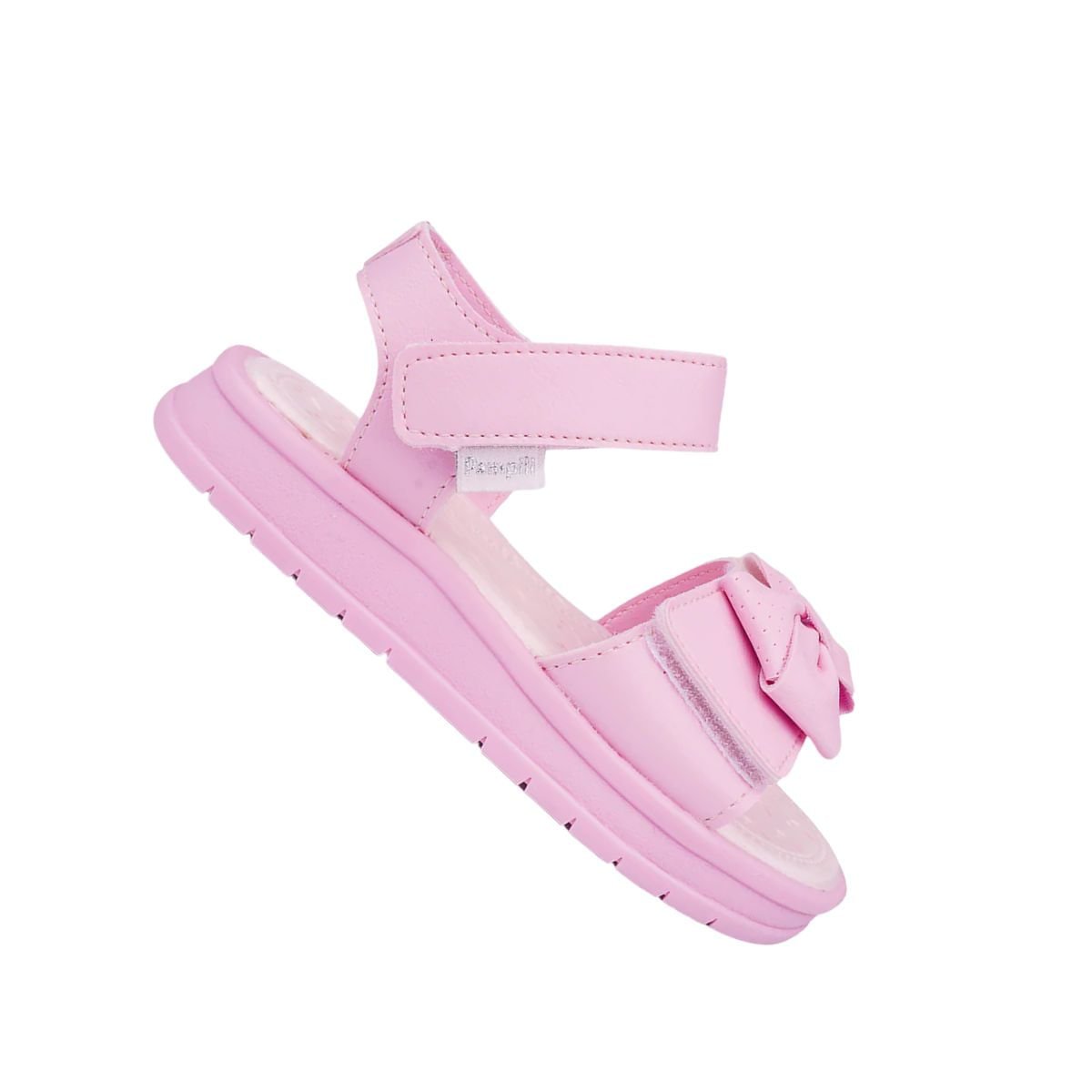 Sandália Infantil Papete Pampili Petit Com Laço Rosa Rosa 7