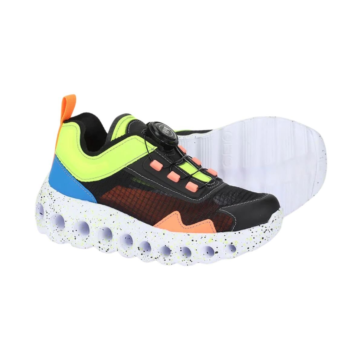 Tênis Corrida Infantil Bibi Roller Sport Preto Multicores 5