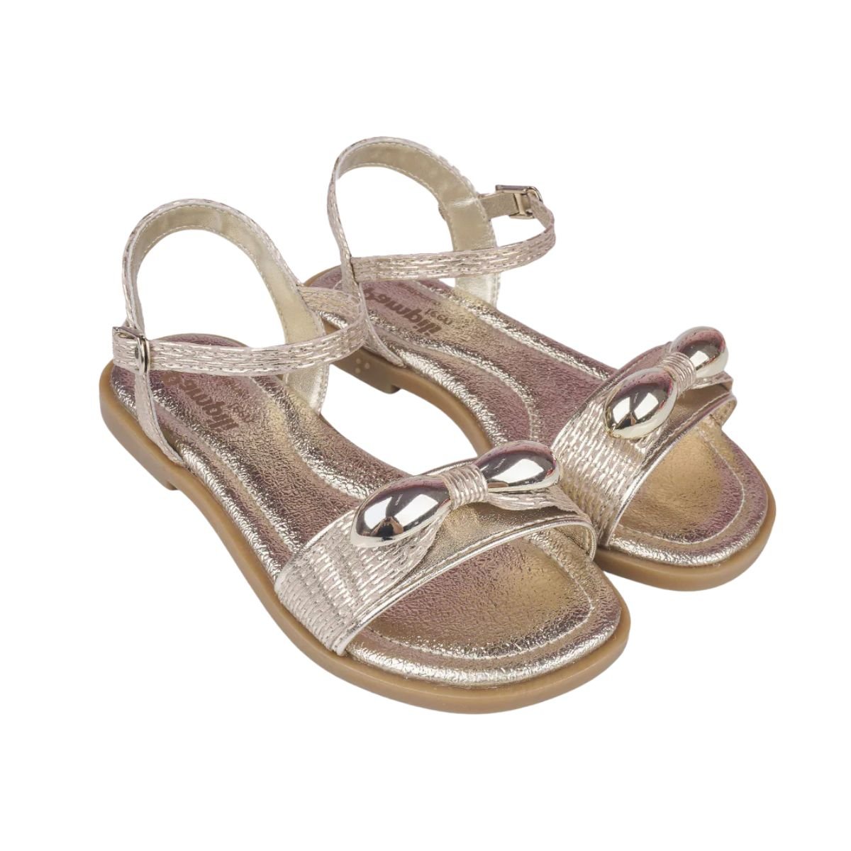 Sandália Infantil Rasteira Pampili Vick Dourada Dourado 2