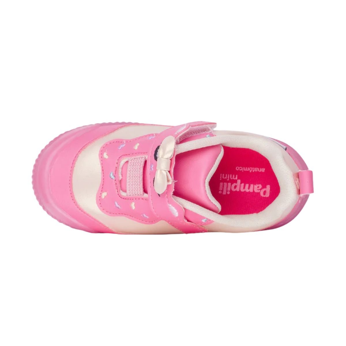 Tenis Casual Bebe Casual Pampili  720.039.000-3304 Rosa/Bege 6