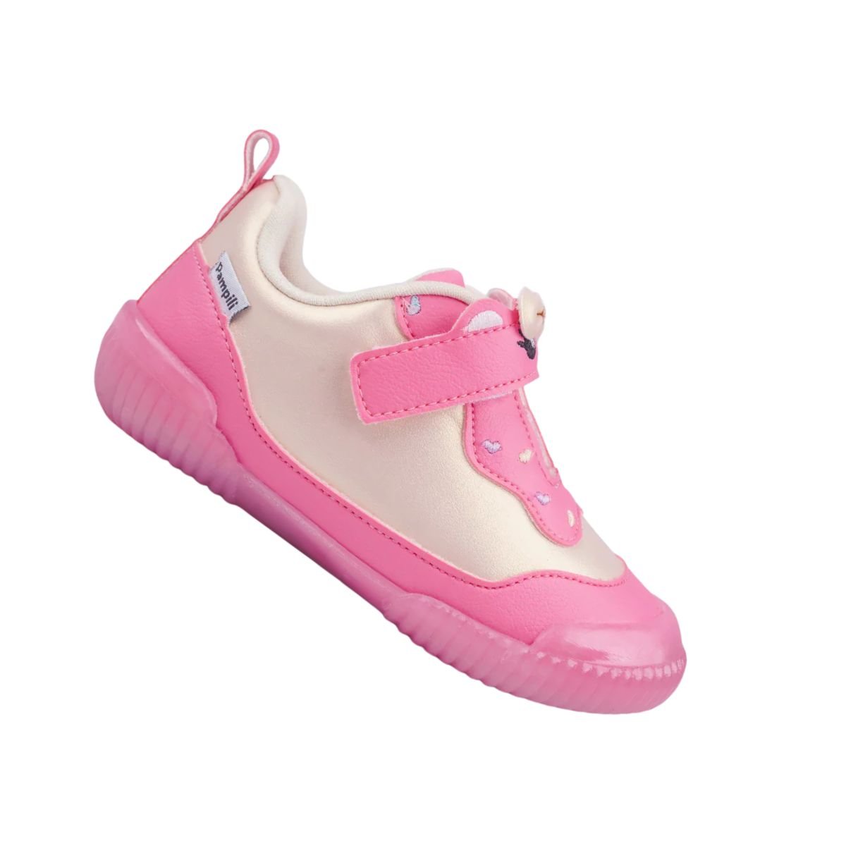 Tenis Casual Bebe Casual Pampili  720.039.000-3304 Rosa/Bege 7