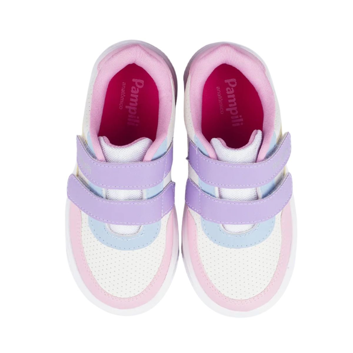 Tênis Casual Infantil Pampili Candy Color Branco Multicores 3