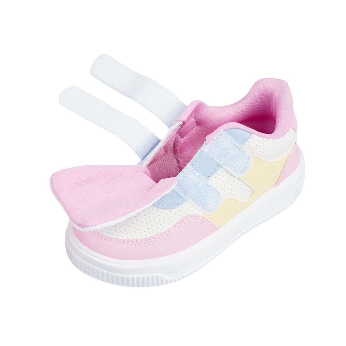 Tênis Casual Infantil Pampili Candy Color Branco Multicores 5