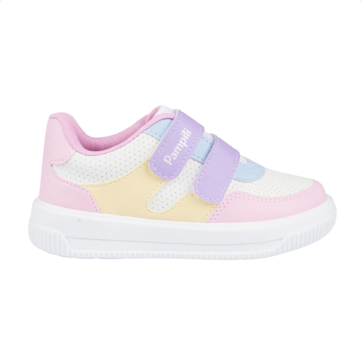 Tênis Casual Infantil Pampili Candy Color Branco