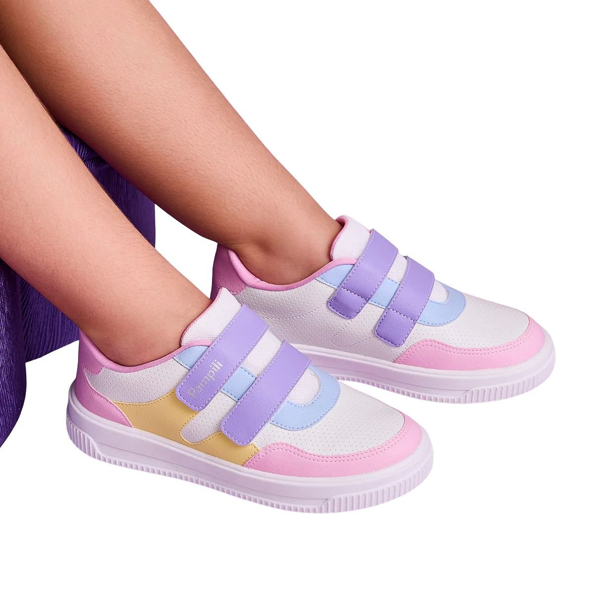 Tênis Casual Infantil Pampili Candy Color Branco Multicores 3
