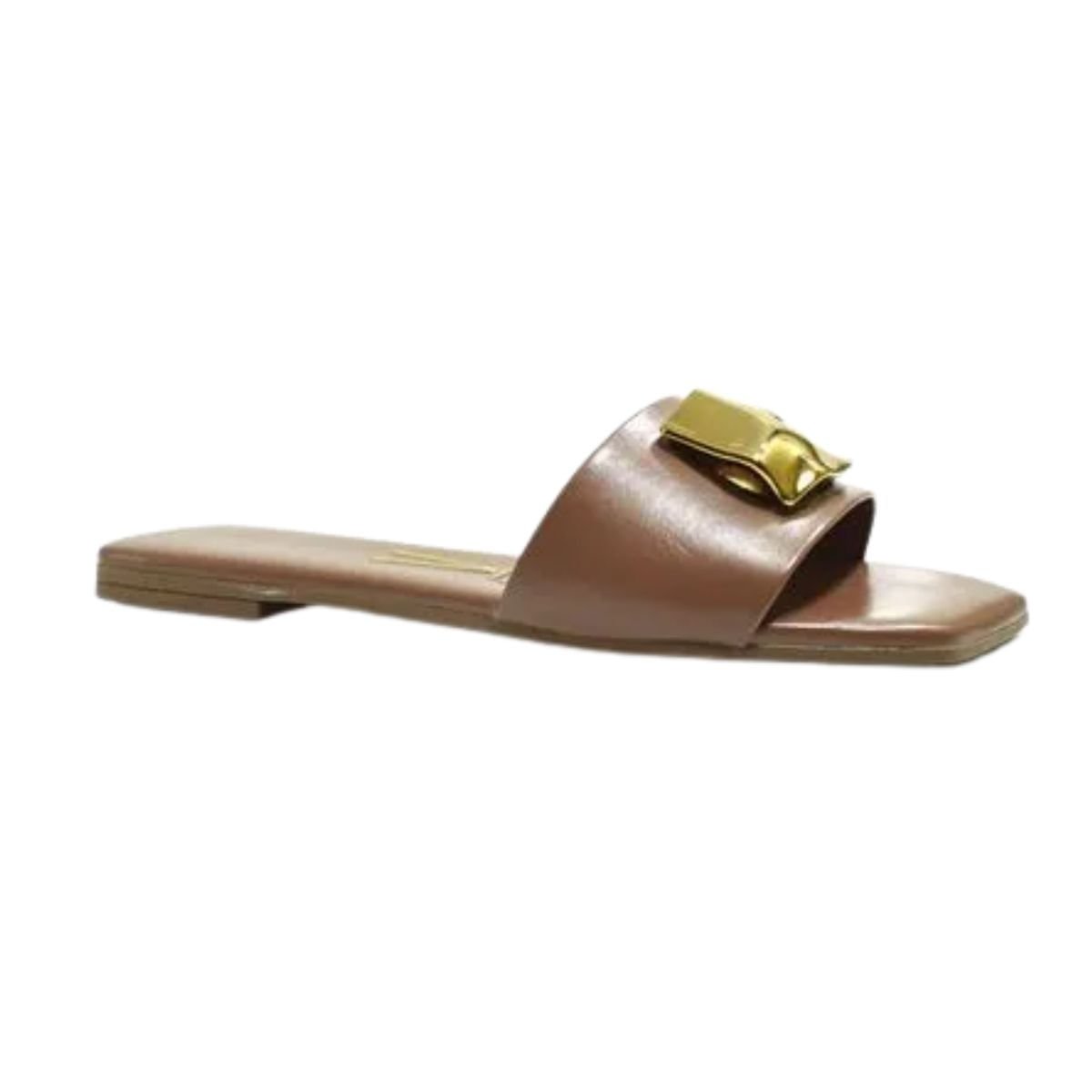 Tamanco Feminino Rasteiro Vizzano Marrom Marrom 2