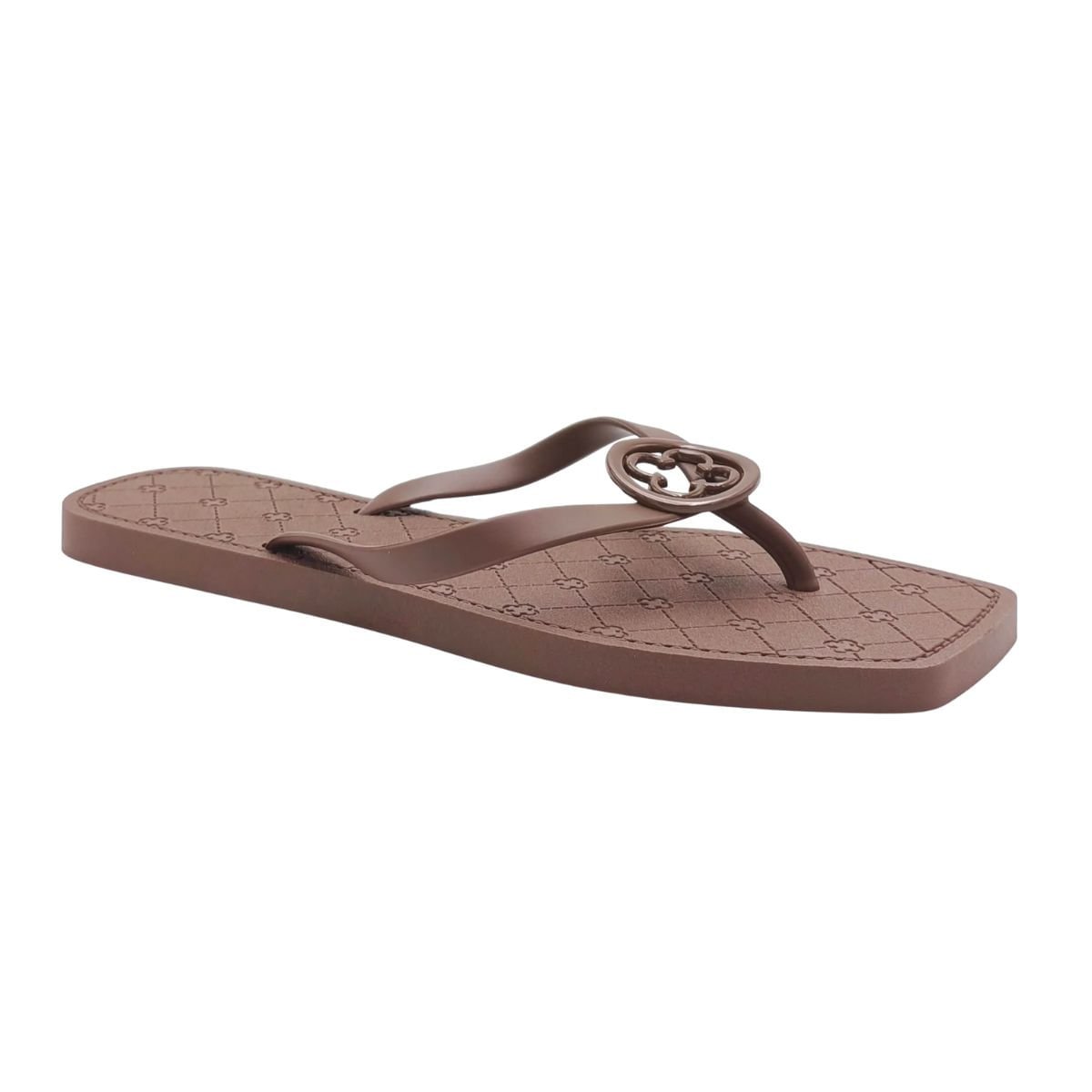 Chinelo Feminino Dedo Capodarte Marrom Marrom 2