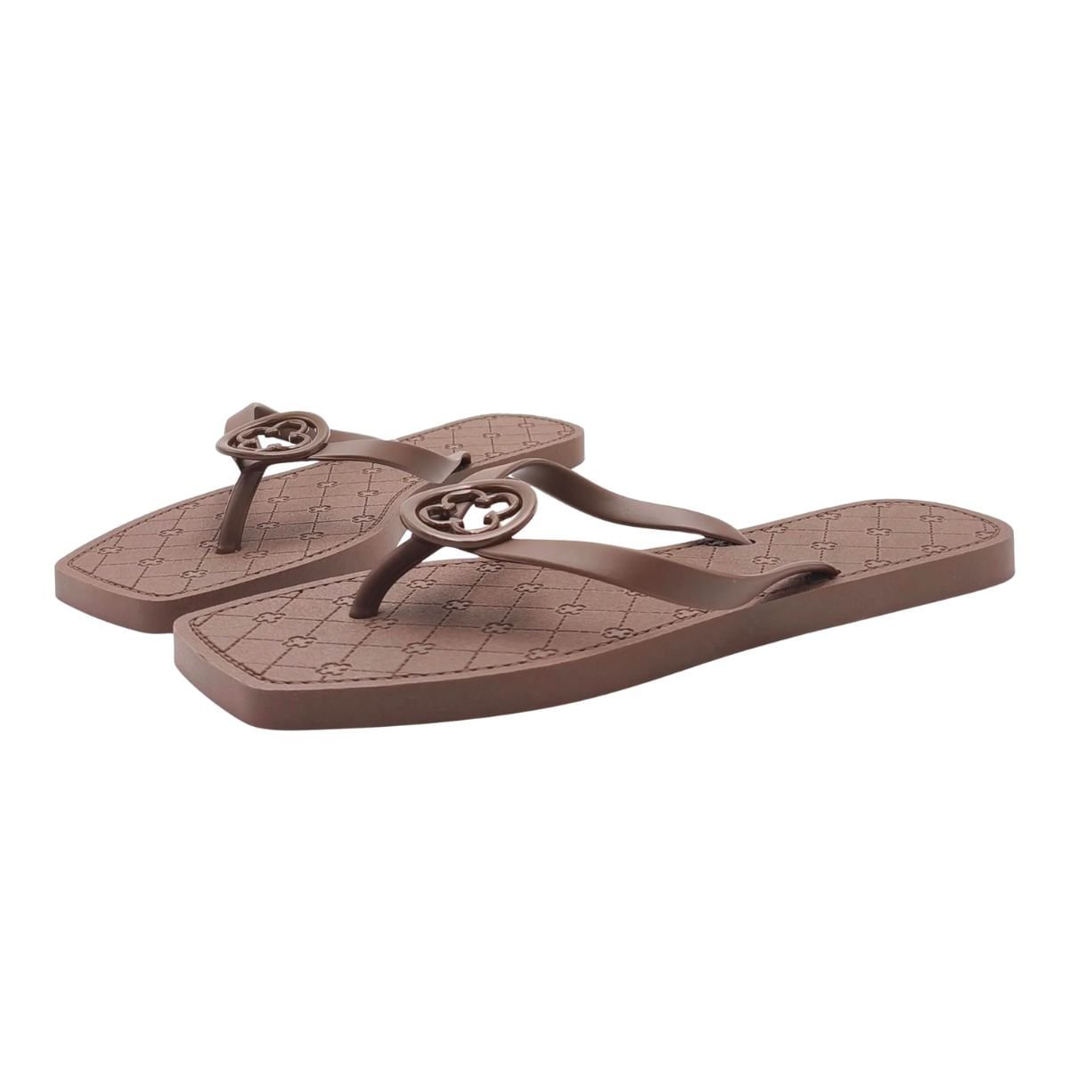 Chinelo Feminino Dedo Capodarte Marrom Marrom 4
