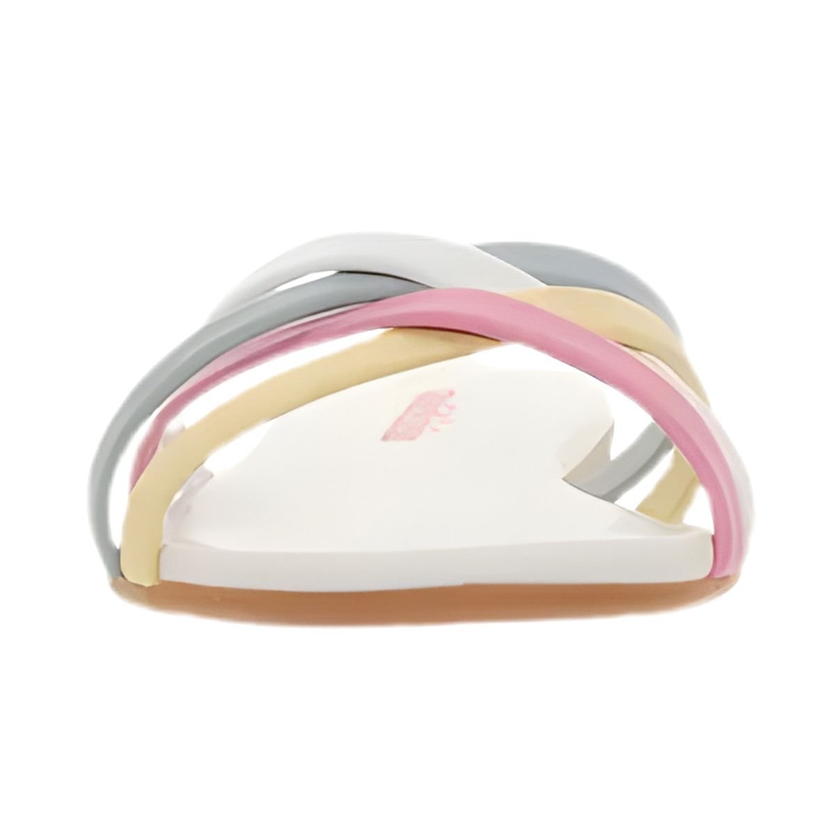 Tamanco Infantil Rasteiro Molekinha Branco Multicores 6