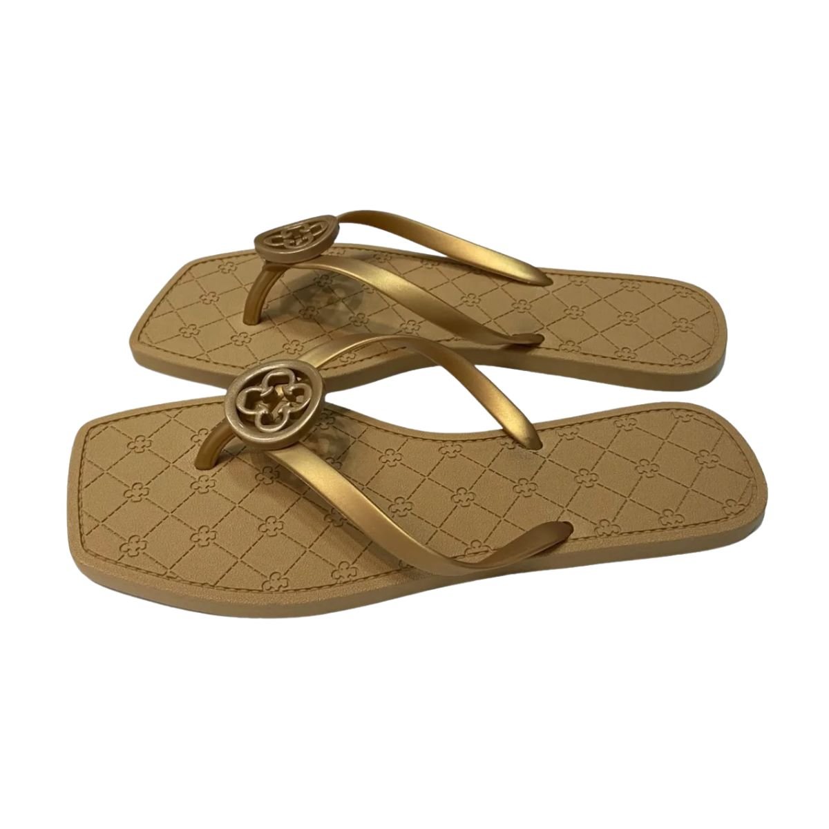 Chinelo Feminino Dedo Capodarte Dourado Dourado 4
