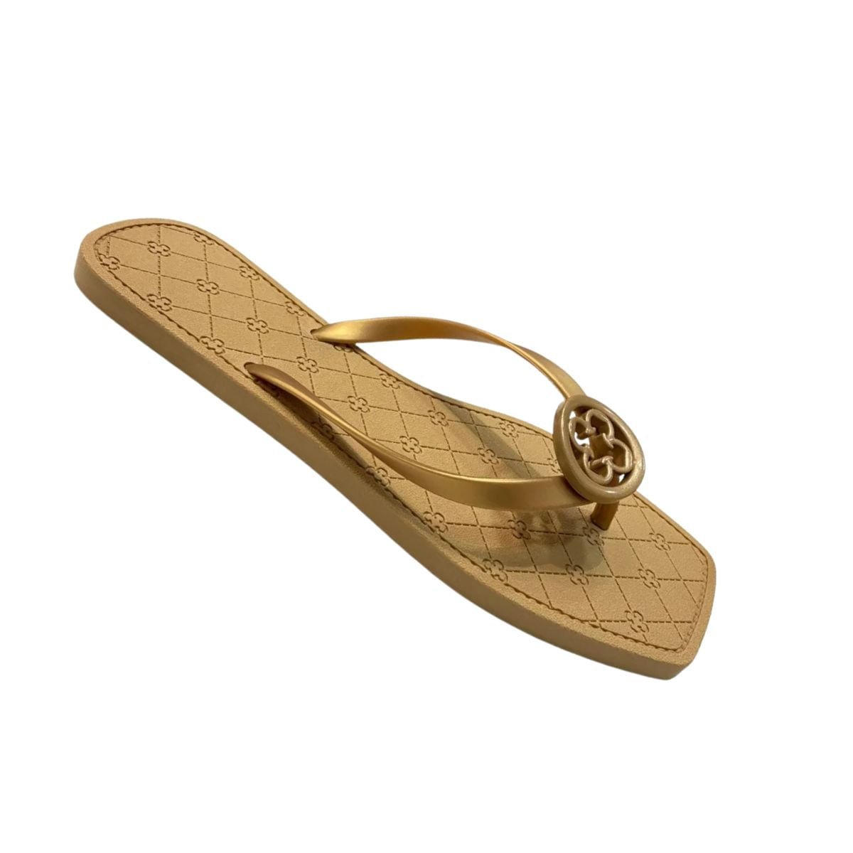 Chinelo Feminino Dedo Capodarte Dourado Dourado 7