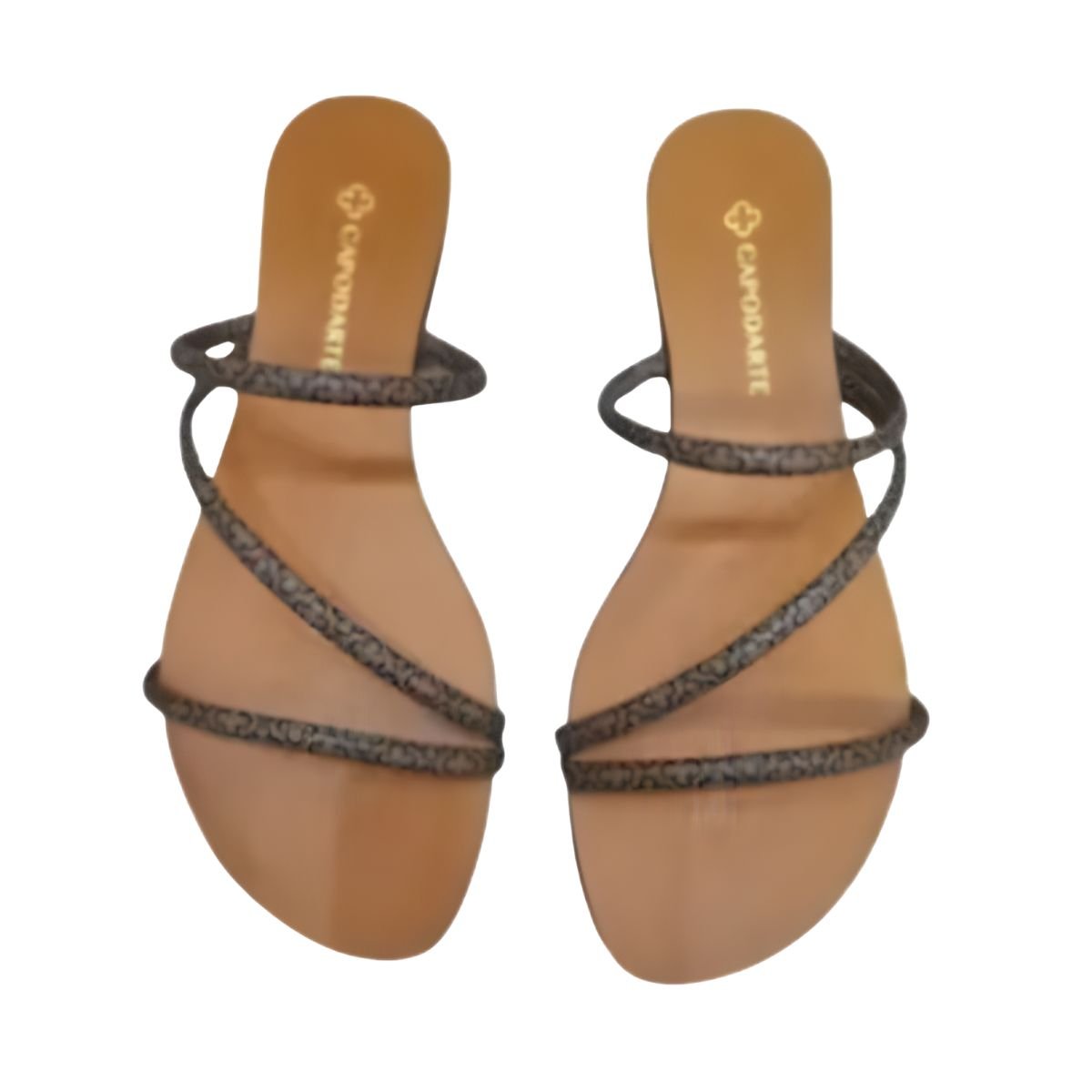 Tamanco Feminino Rasteiro Capodarte Marrom Marrom 4