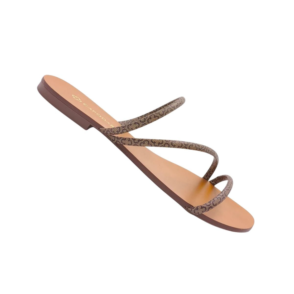 Tamanco Feminino Rasteiro Capodarte Marrom Marrom 7