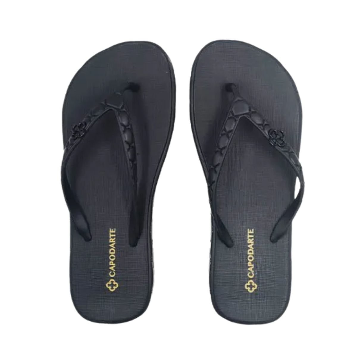 Chinelo Feminino Dedo Capodarte Preto Preto 3