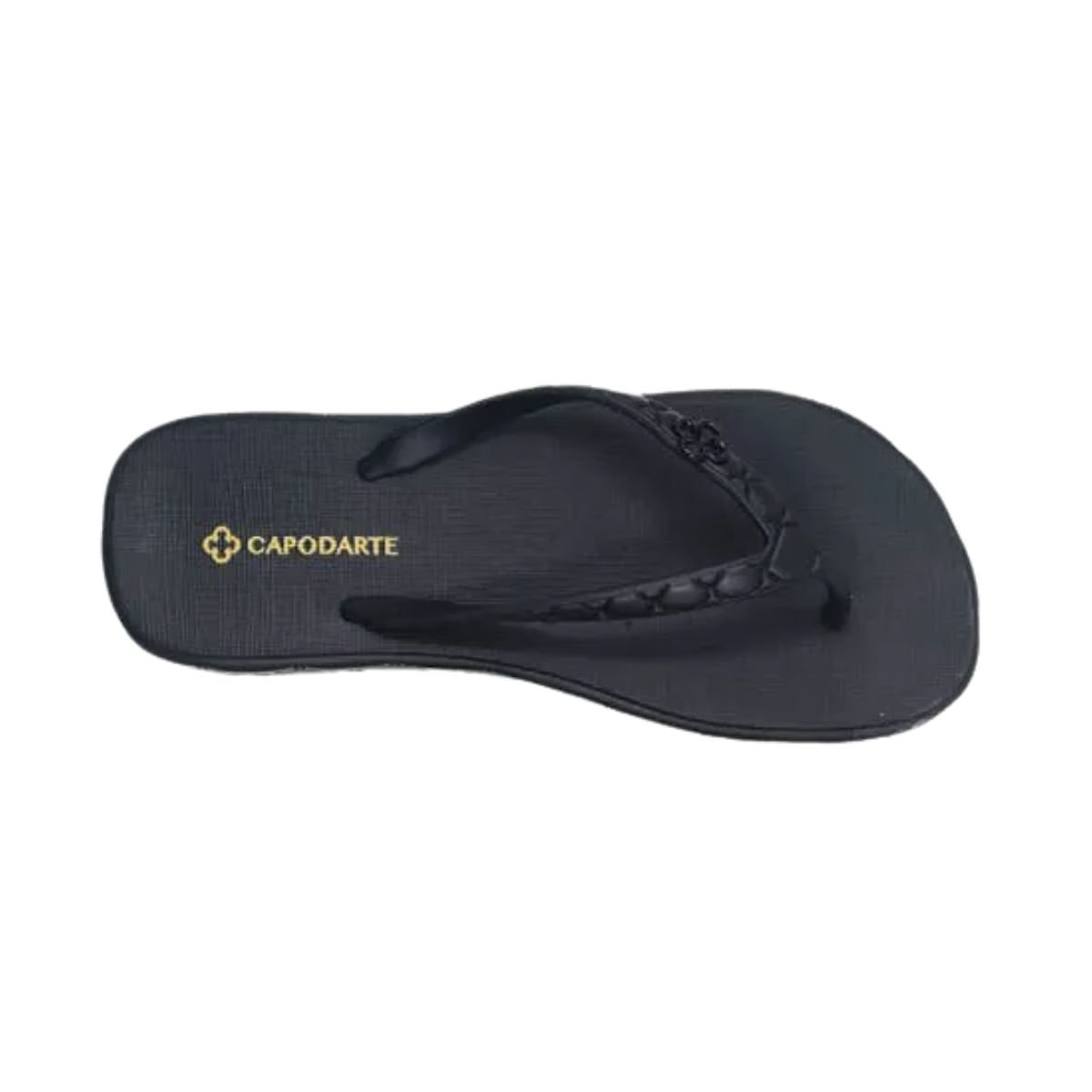 Chinelo Feminino Dedo Capodarte Preto Preto 6
