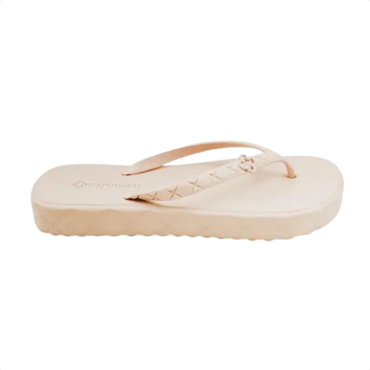 Chinelo Feminino Dedo Injetado Capodarte Bege
