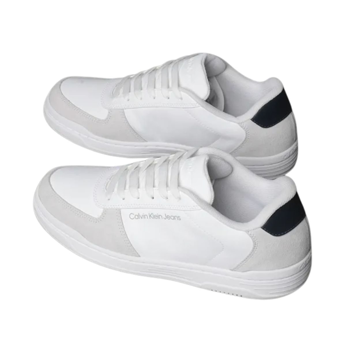 Tênis Casual Masculino Calvin Klein Court Branco Branco 4