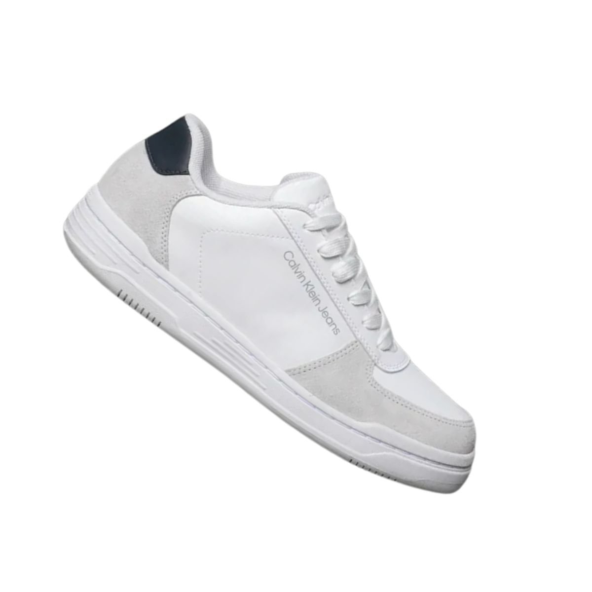 Tênis Casual Masculino Calvin Klein Court Branco Branco 6