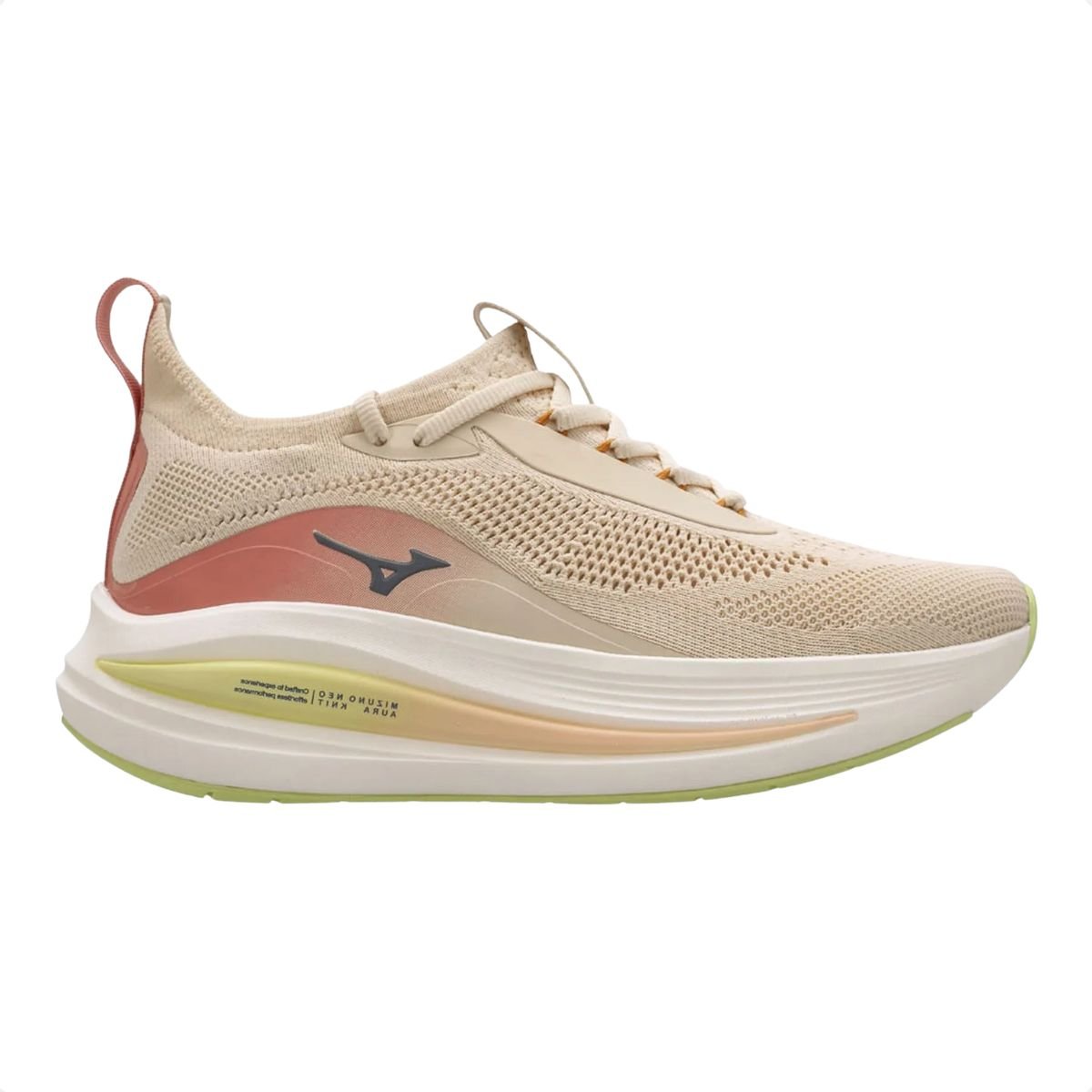 Tênis Corrida Feminino Mizuno Neo Aura Knit Rosa