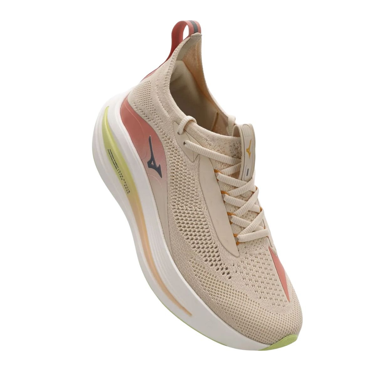 Tênis Corrida Feminino Mizuno Neo Aura Knit Rosa Bege 2