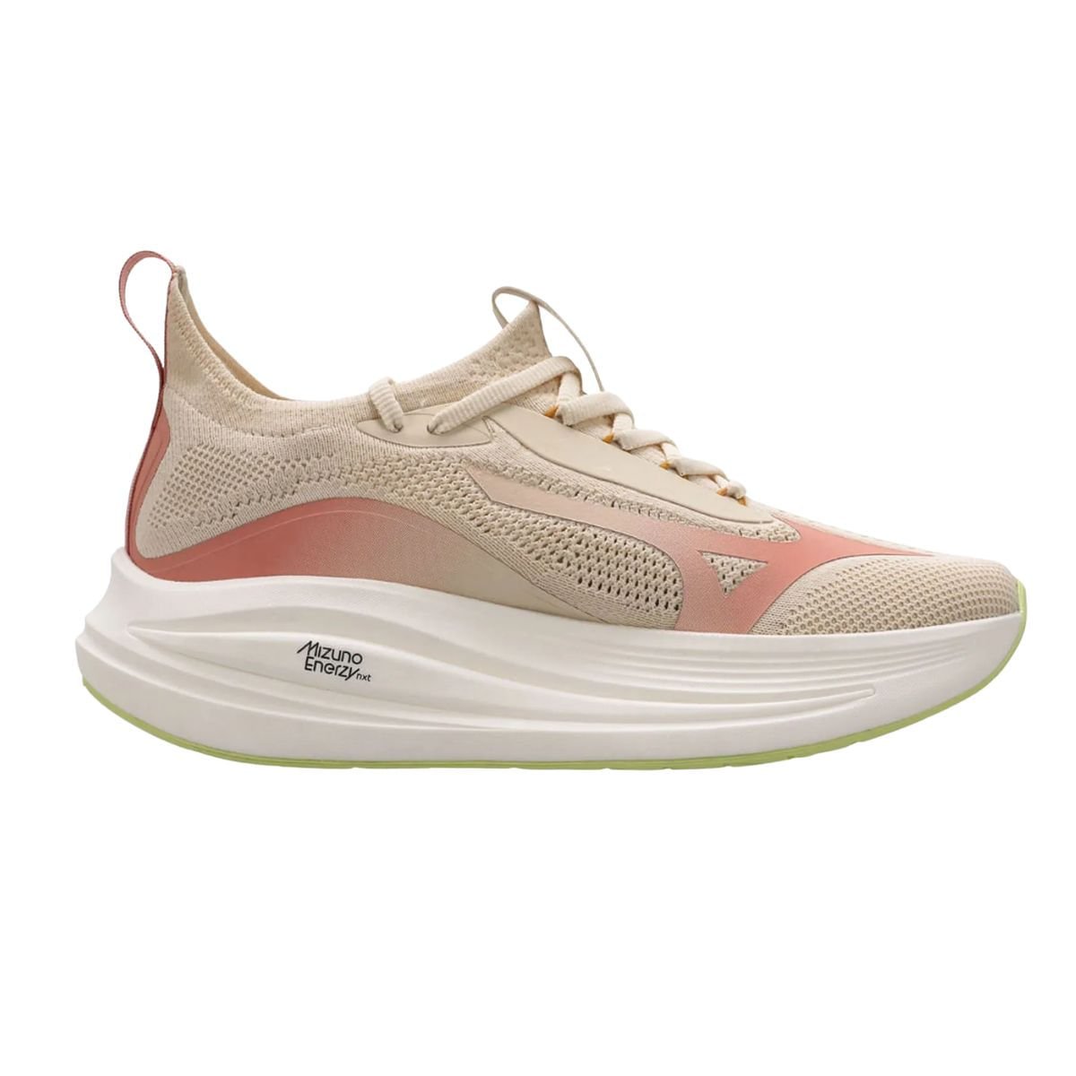 Tênis Corrida Feminino Mizuno Neo Aura Knit Rosa Bege 4