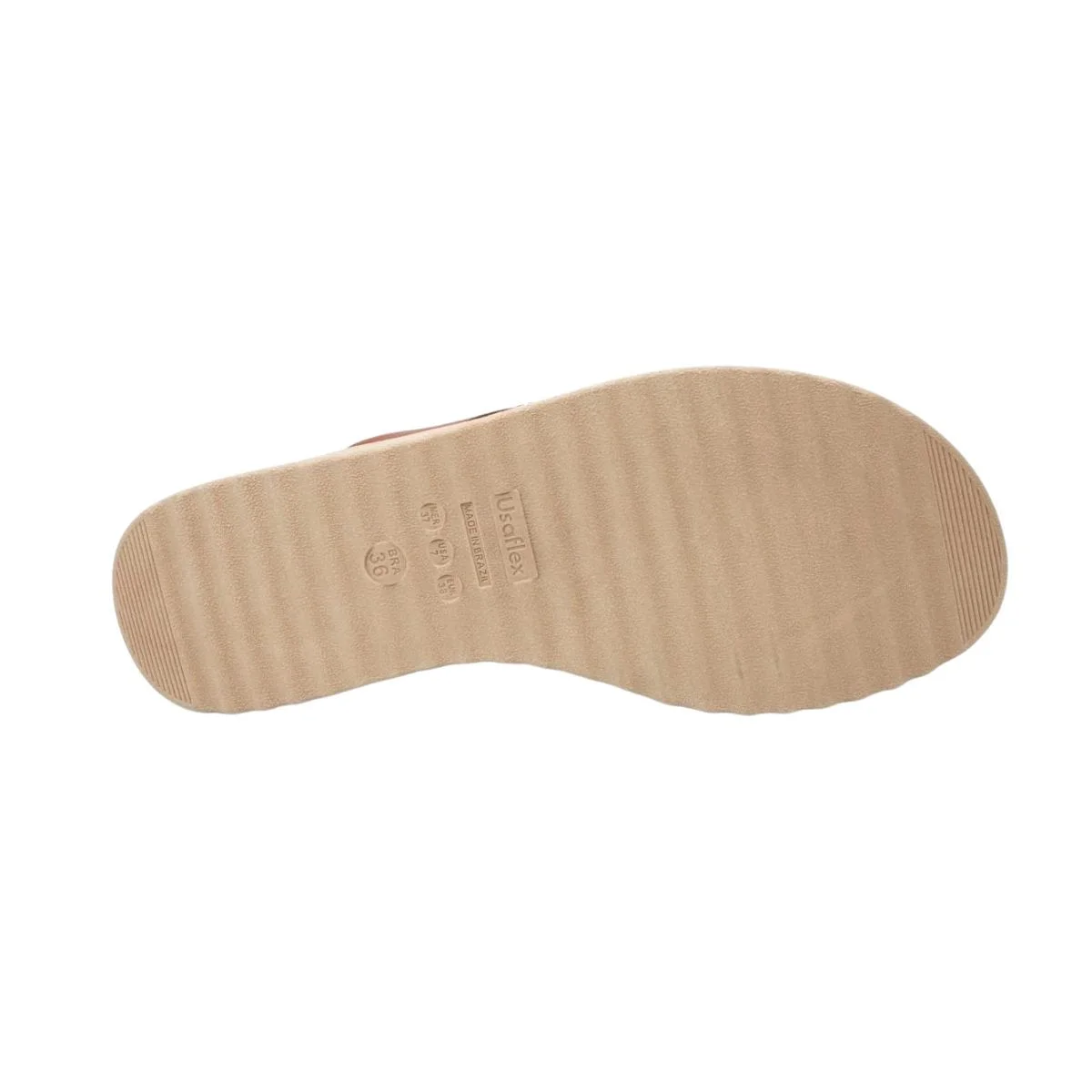 Tamanco Feminino Anabela Usaflex Caramelo Marrom 4
