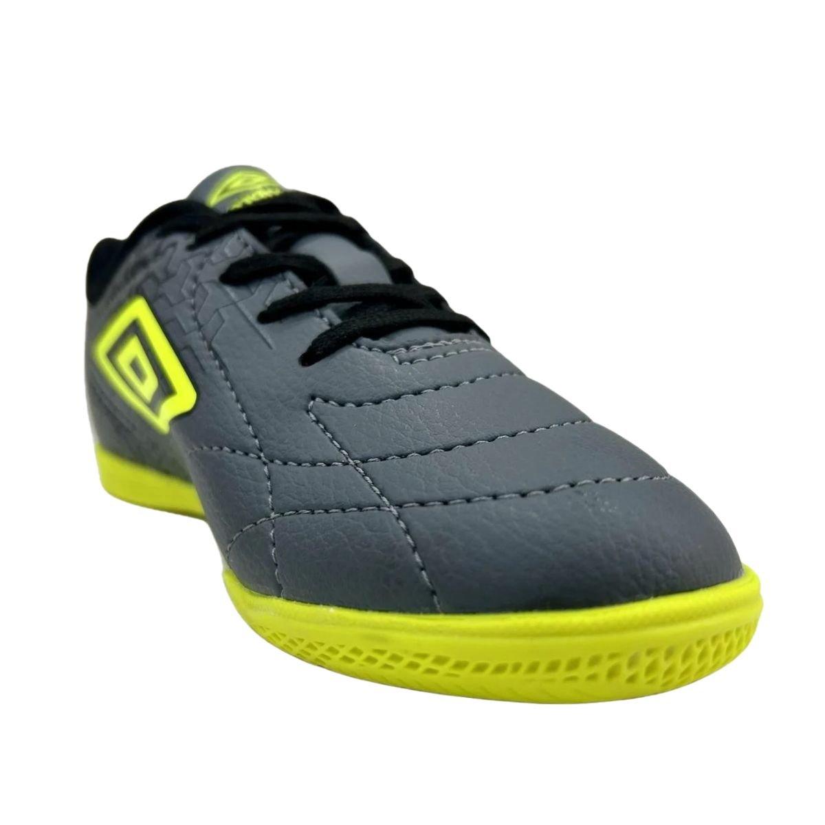 Chuteira Indoor Masculina Umbro Class Neo Júnior Chumbo Cinza 2