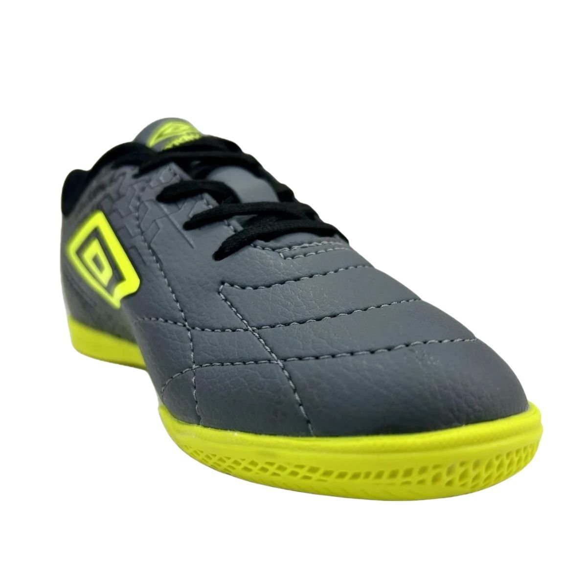Chuteira Indoor Masculina Umbro Class Neo Júnior Chumbo Cinza 2