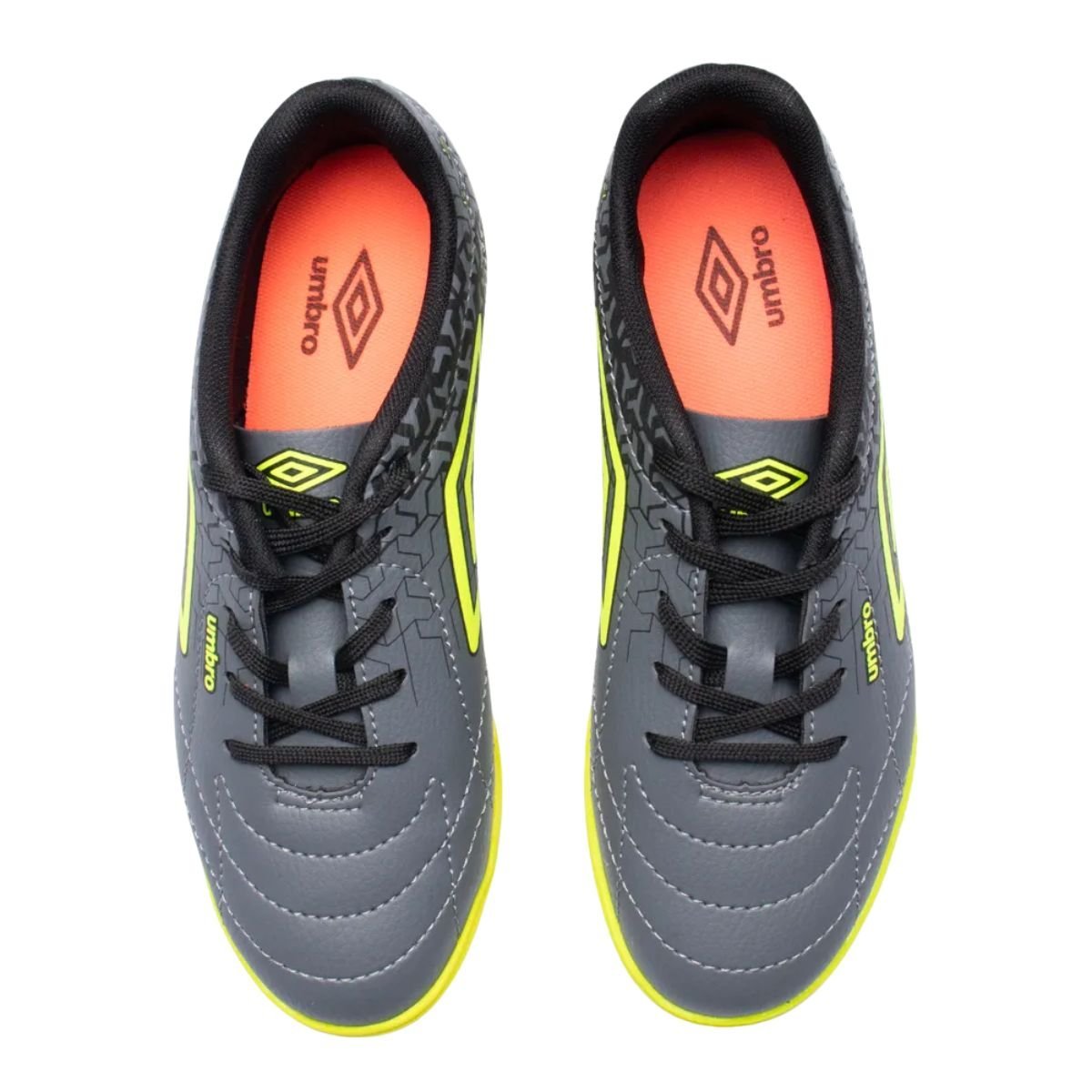 Chuteira Indoor Masculina Umbro Class Neo Júnior Chumbo Cinza 3