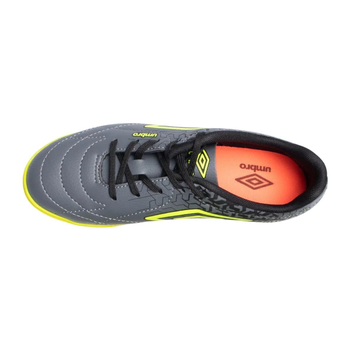 Chuteira Indoor Masculina Umbro Class Neo Júnior Chumbo Cinza 6