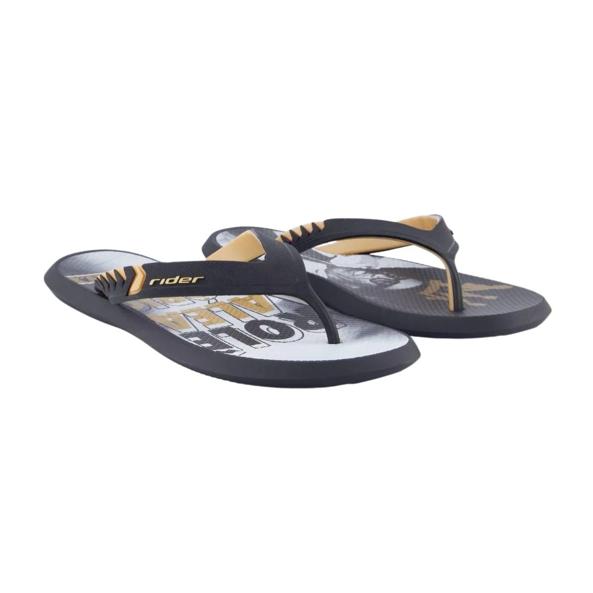 Chinelo Masculino Dedo Rider R1 Prime R10 Preto Preto 2