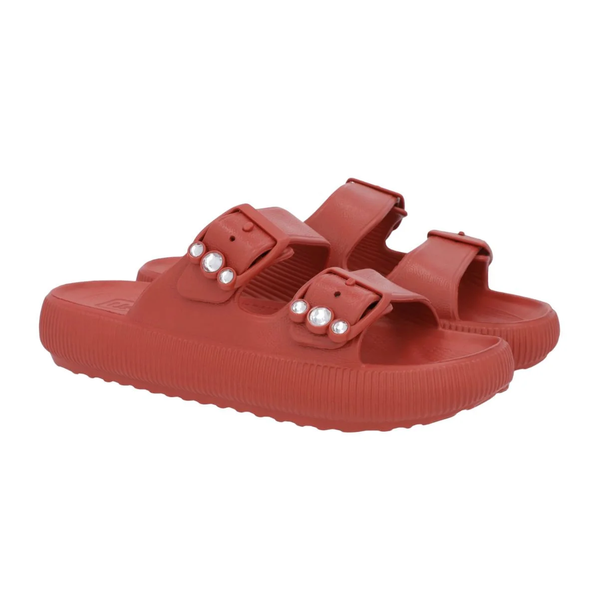 Chinelo Feminino Slide Poofy Usaflex Marrom Terracota 2
