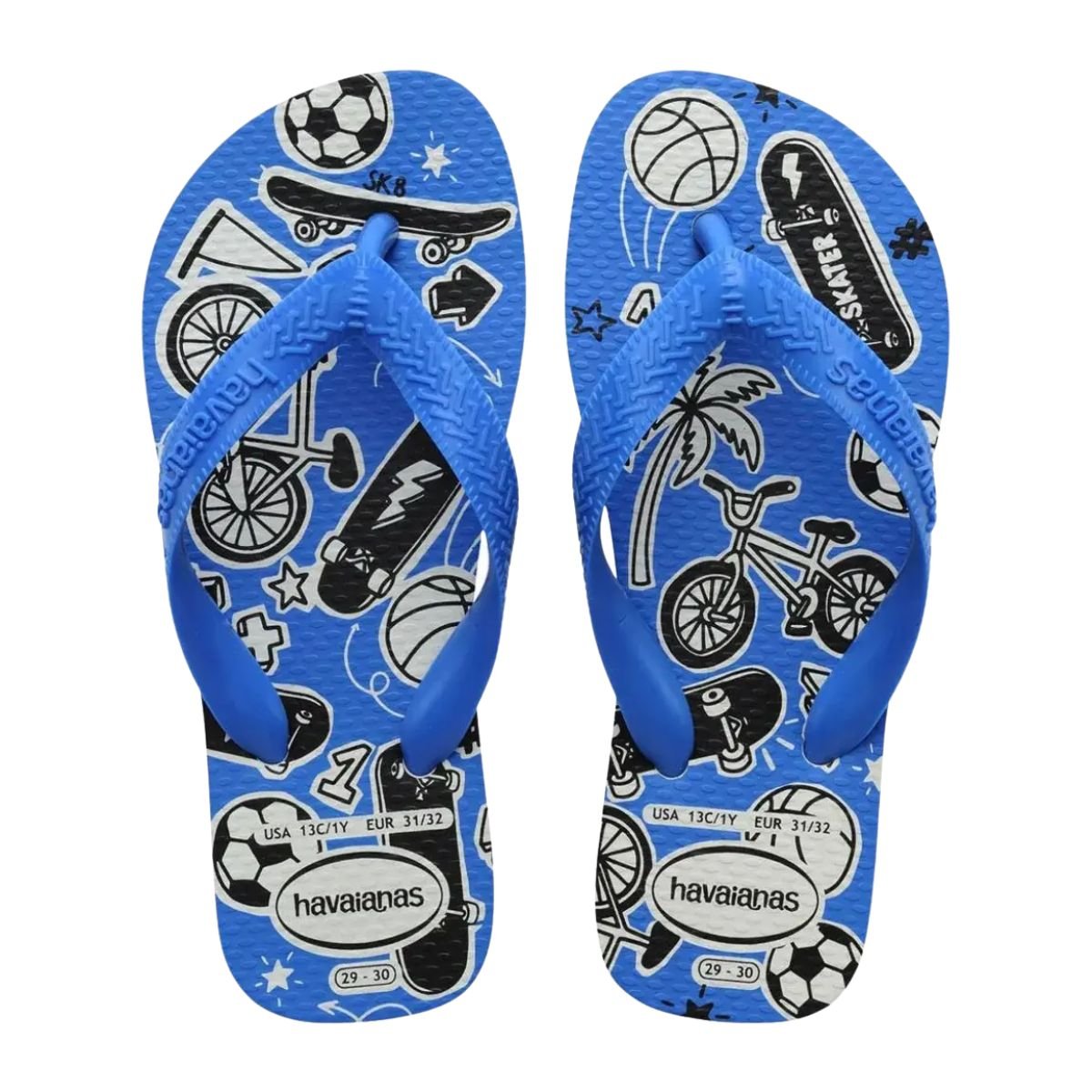 Chinelo Infantil Dedo Havaianas Kids Athletic Azul Azul 2