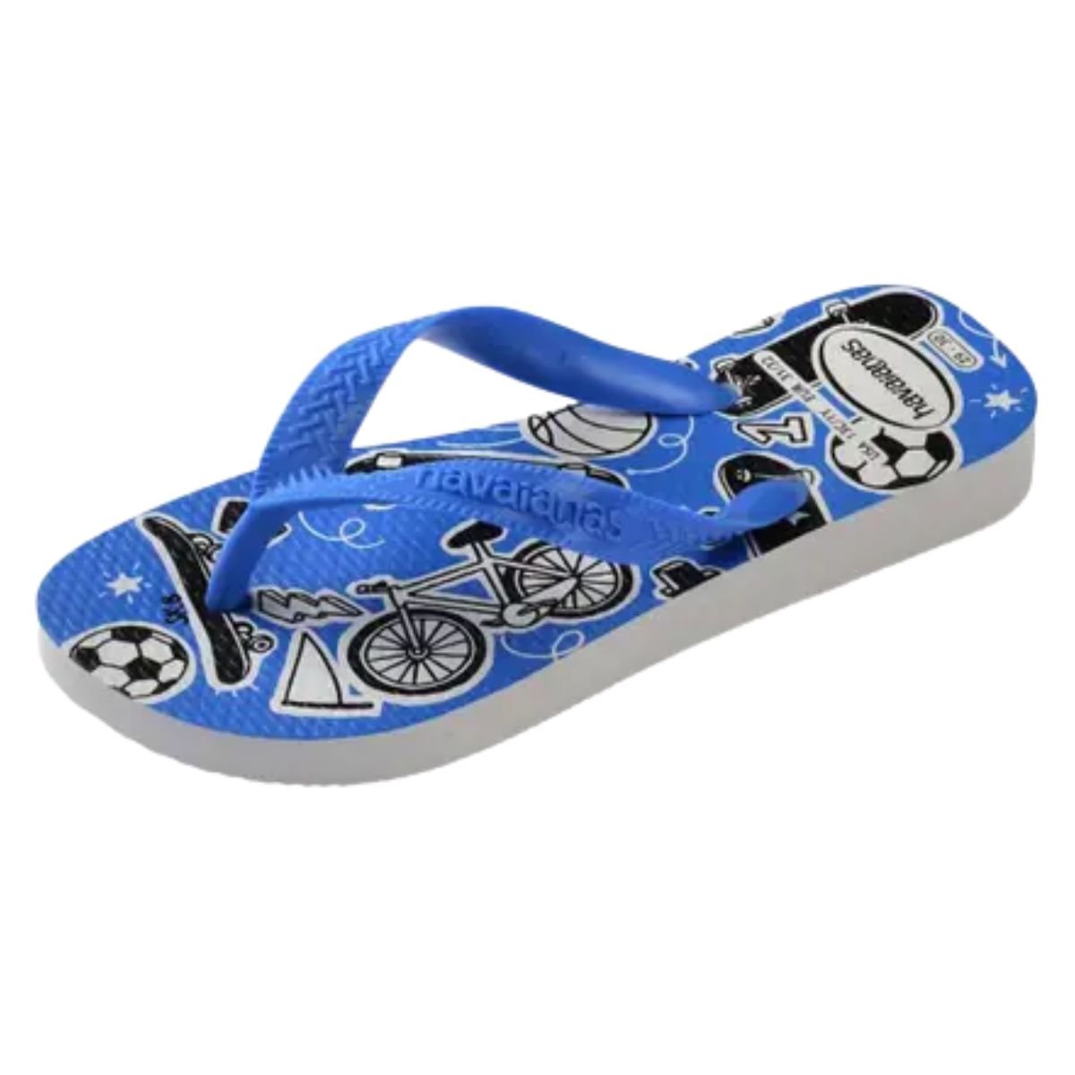 Chinelo Infantil Dedo Havaianas Kids Athletic Azul Azul 3