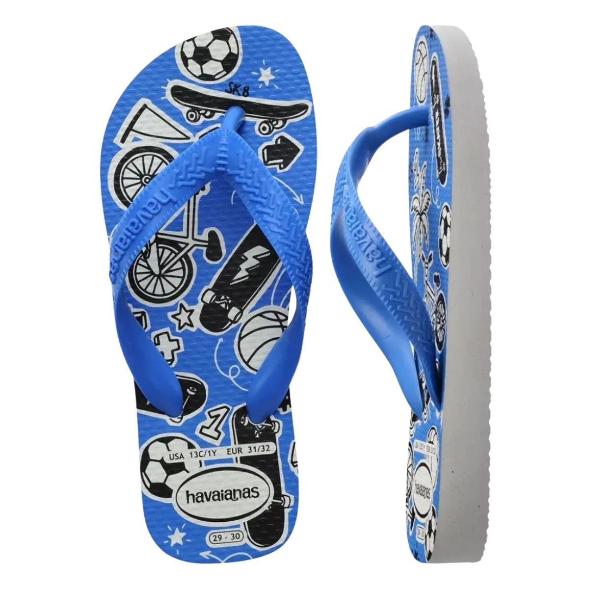 Chinelo Infantil Dedo Havaianas Kids Athletic Azul Azul 4