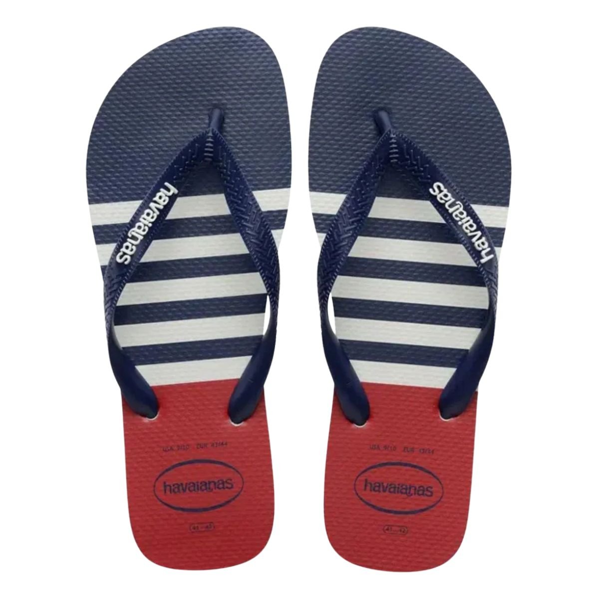 Chinelo Masculino Dedo Havaianas Top Nautical Azul E Vermelho Azul Marinho 2