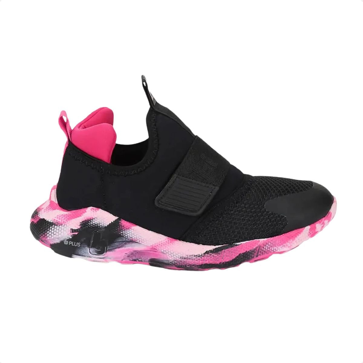 Tênis Corrida Infantil Bibi Evolution Preto E Rosa