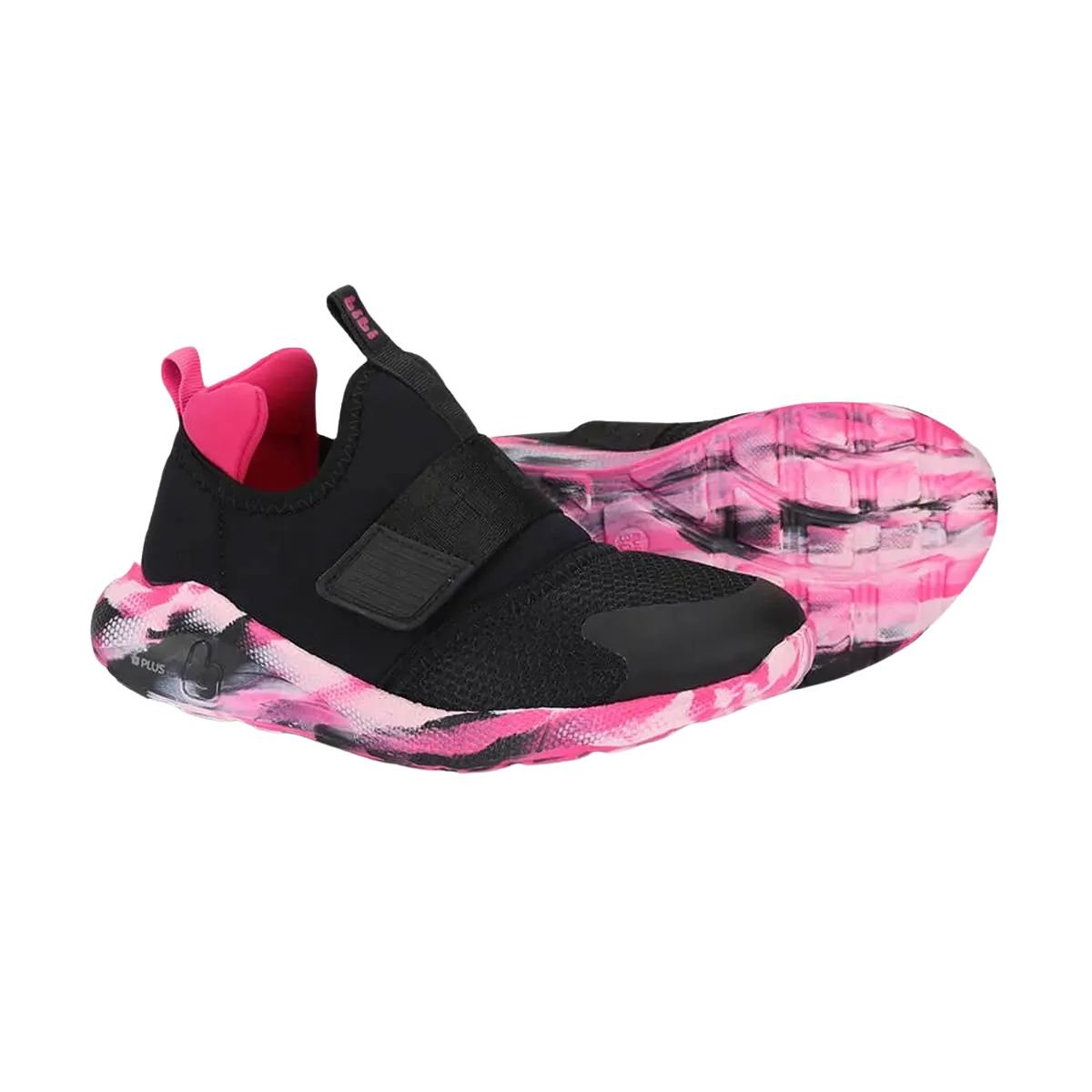 Tênis Corrida Infantil Bibi Evolution Preto E Rosa Preto/Rosa 4