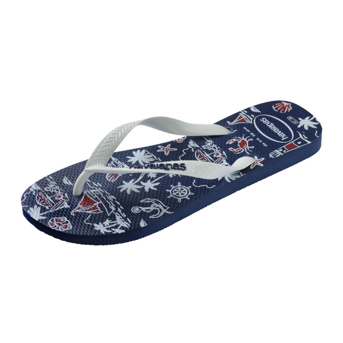 Chinelo Inf Dedo Havaianas Top Nautical Branco 2