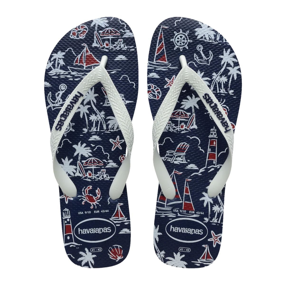 Chinelo Inf Dedo Havaianas Top Nautical Branco 4