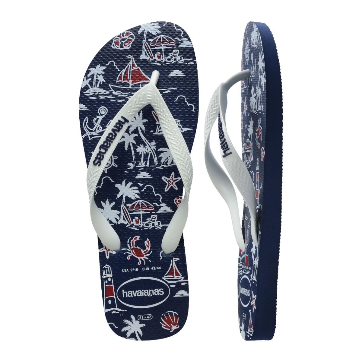 Chinelo Inf Dedo Havaianas Top Nautical Branco 5