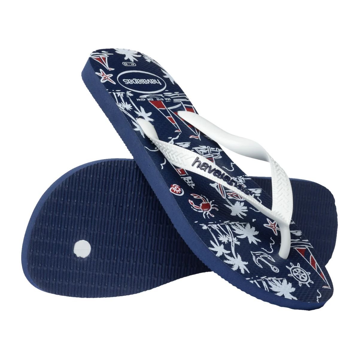 Chinelo Inf Dedo Havaianas Top Nautical Branco 6