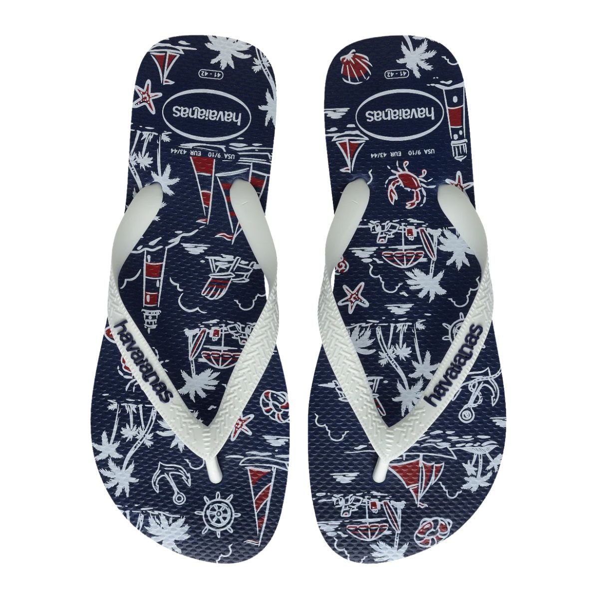 Chinelo Inf Dedo Havaianas Top Nautical Branco 7