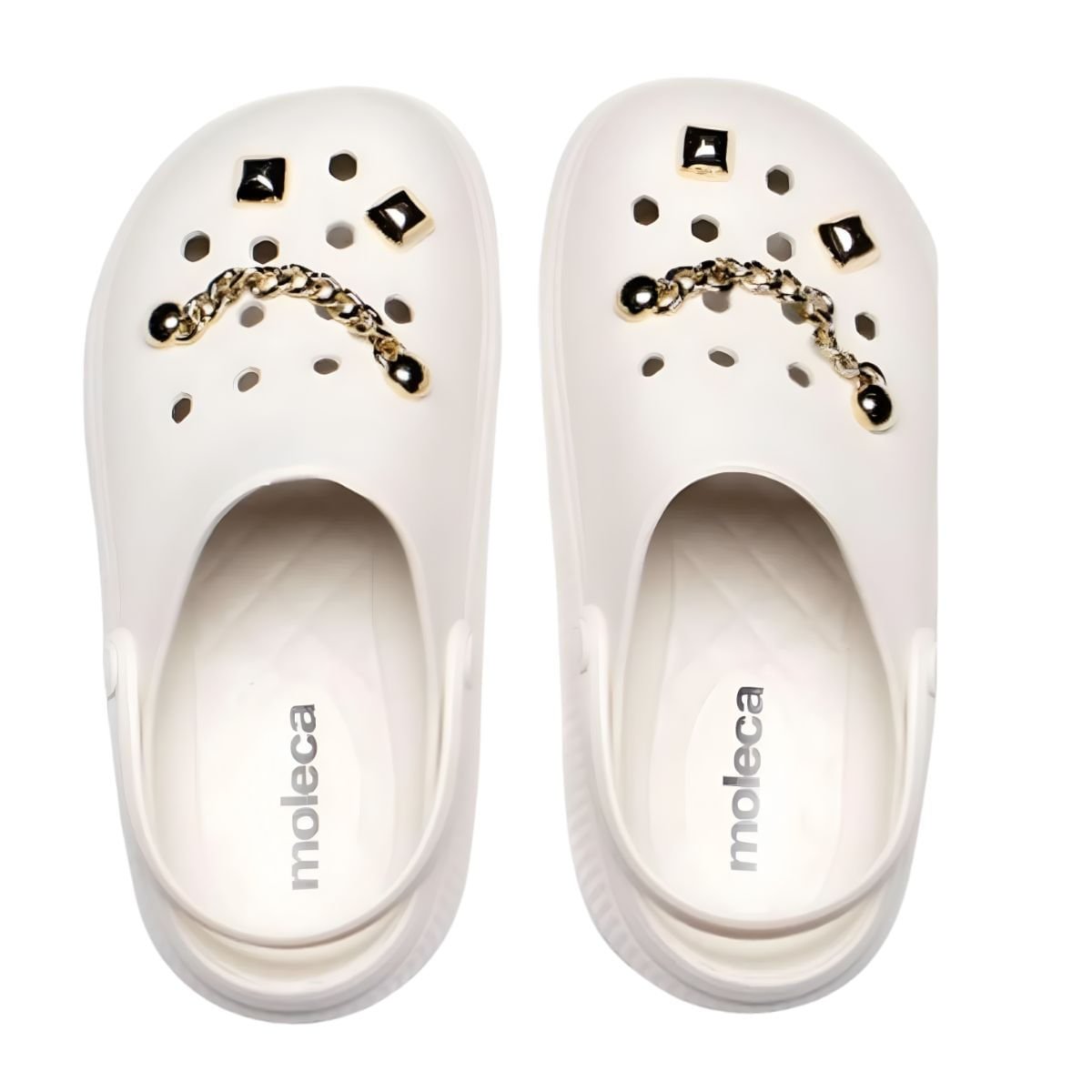 Chinelo Babuche Praia Conforto Feminino Moleca Branco 2