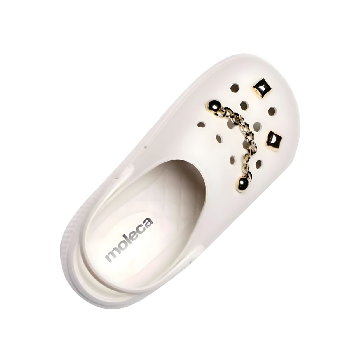 Chinelo Babuche Praia Conforto Feminino Moleca Branco 6