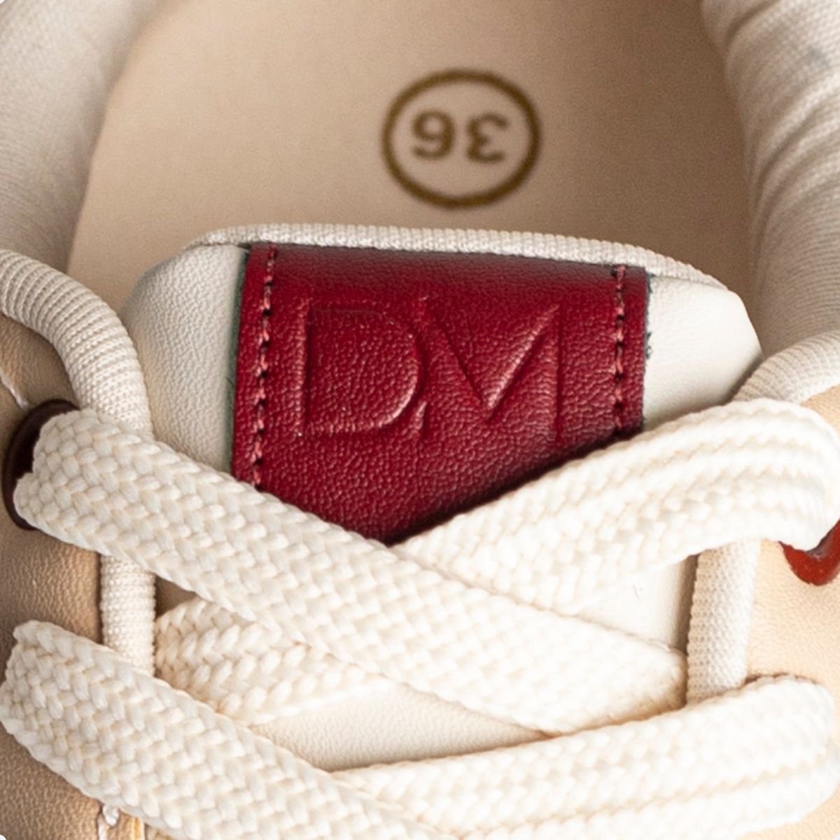 Tênis Feminino Comfy Dm Urban Flow Bege E Vermelho Bege 7